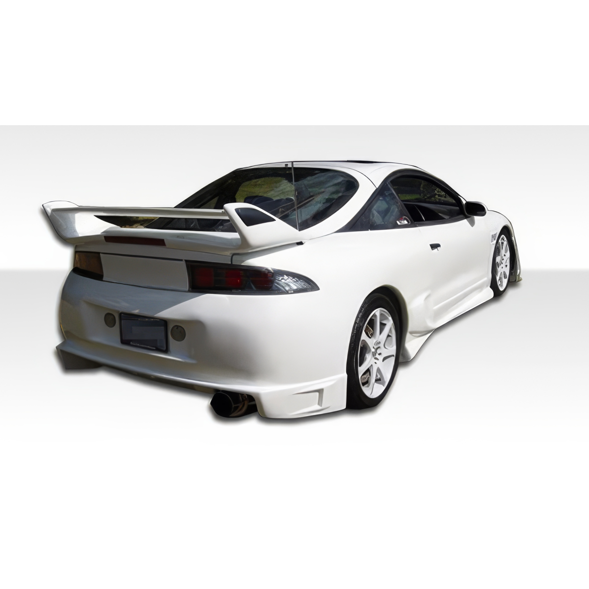 Modify your Eagle Talon 1997 with our Exterior/Complete Body Kits - Rear angle showcasing vehicle's bumper design