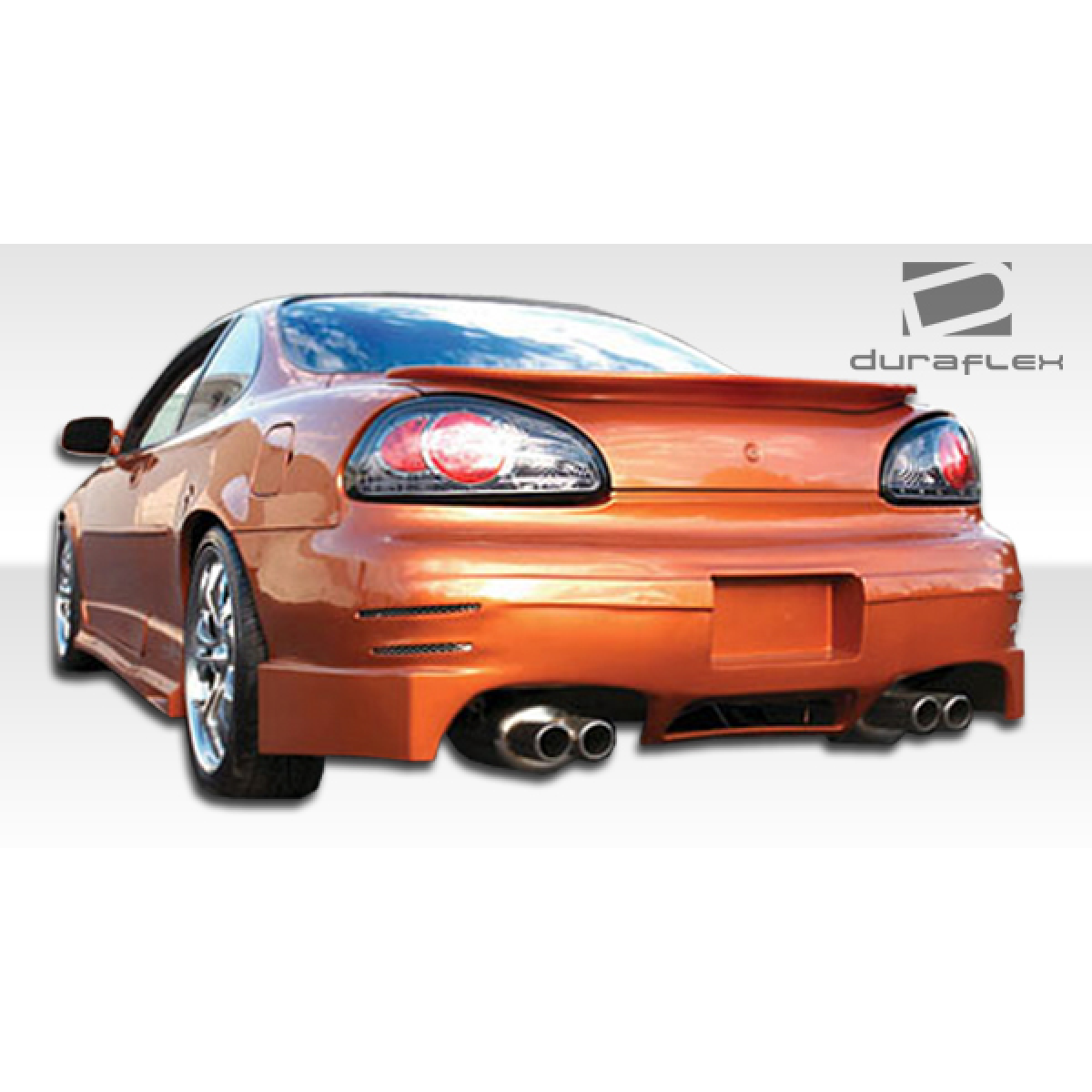 Modify your Pontiac Grand Prix 1997 with our Exterior/Complete Body Kits - Rear angle showing side skirts on Pontiac Grand Prix