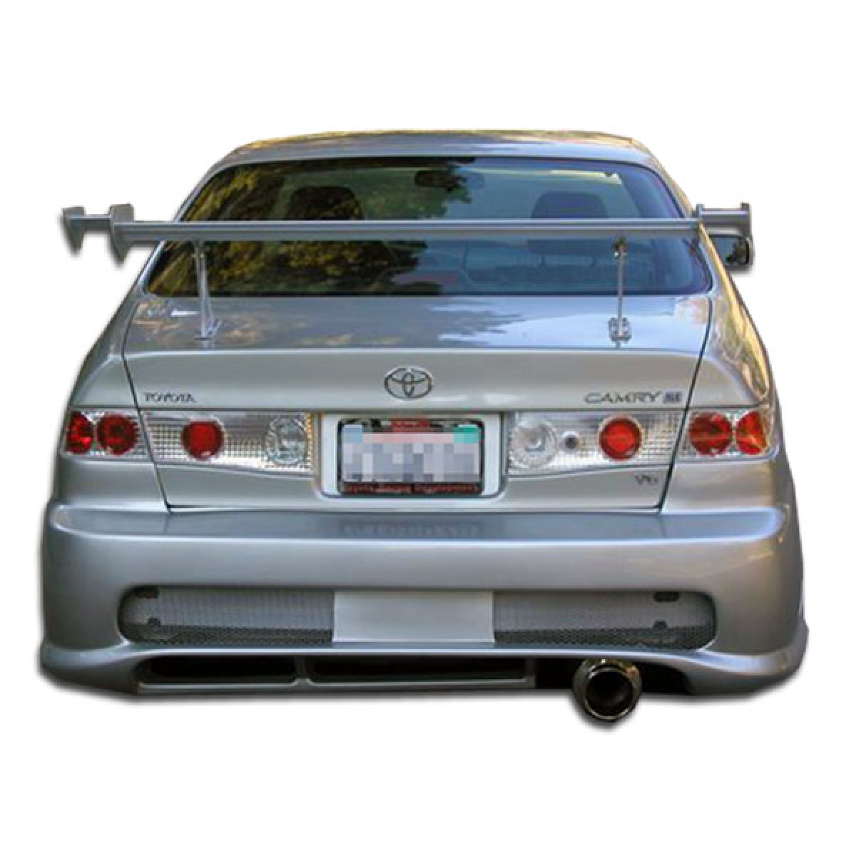 Modify your Toyota Camry 1997 with our Exterior/Rear Bumpers or Lips - Rear view angle of vehicle with custom bumper