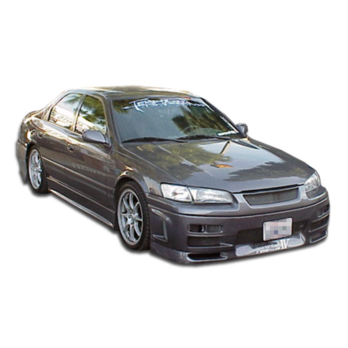 Modify your Toyota Camry 1997 with our Exterior/Front Bumpers or Lips - Front angle view of the vehicle