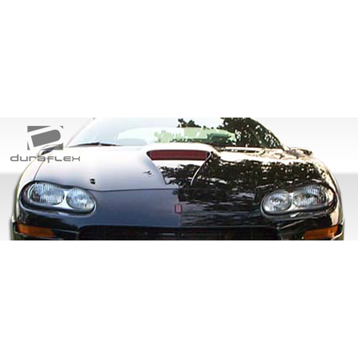 Modify your Chevrolet Camaro 1998 with our Exterior/Hoods - Front view of hood at a slight angle