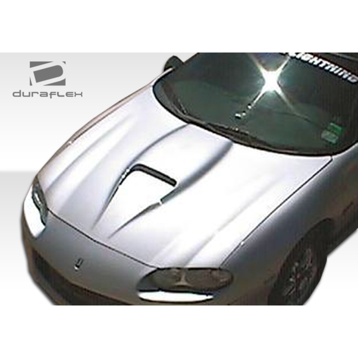 Modify your Chevrolet Camaro 1998 with our Exterior/Hoods - Image shows hood at a slight top angle view