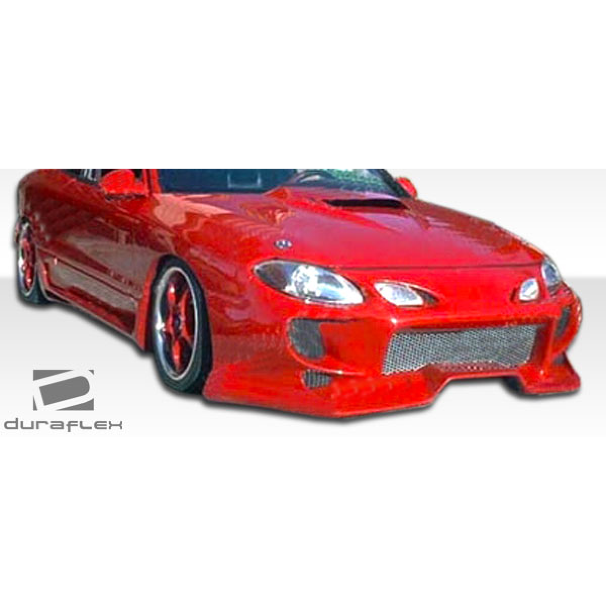 Modify your Ford Escort 1998 with our Exterior/Front Bumpers or Lips - Front view at an angle showing bumper design