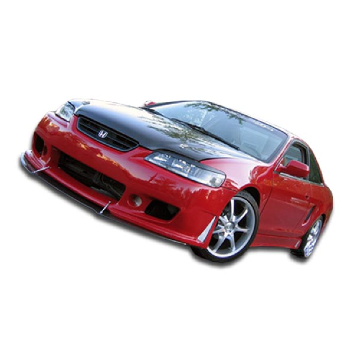 Modify your Honda Accord 1998 with our Exterior/Front Bumpers - Front angle view of Honda Accord with bumper part