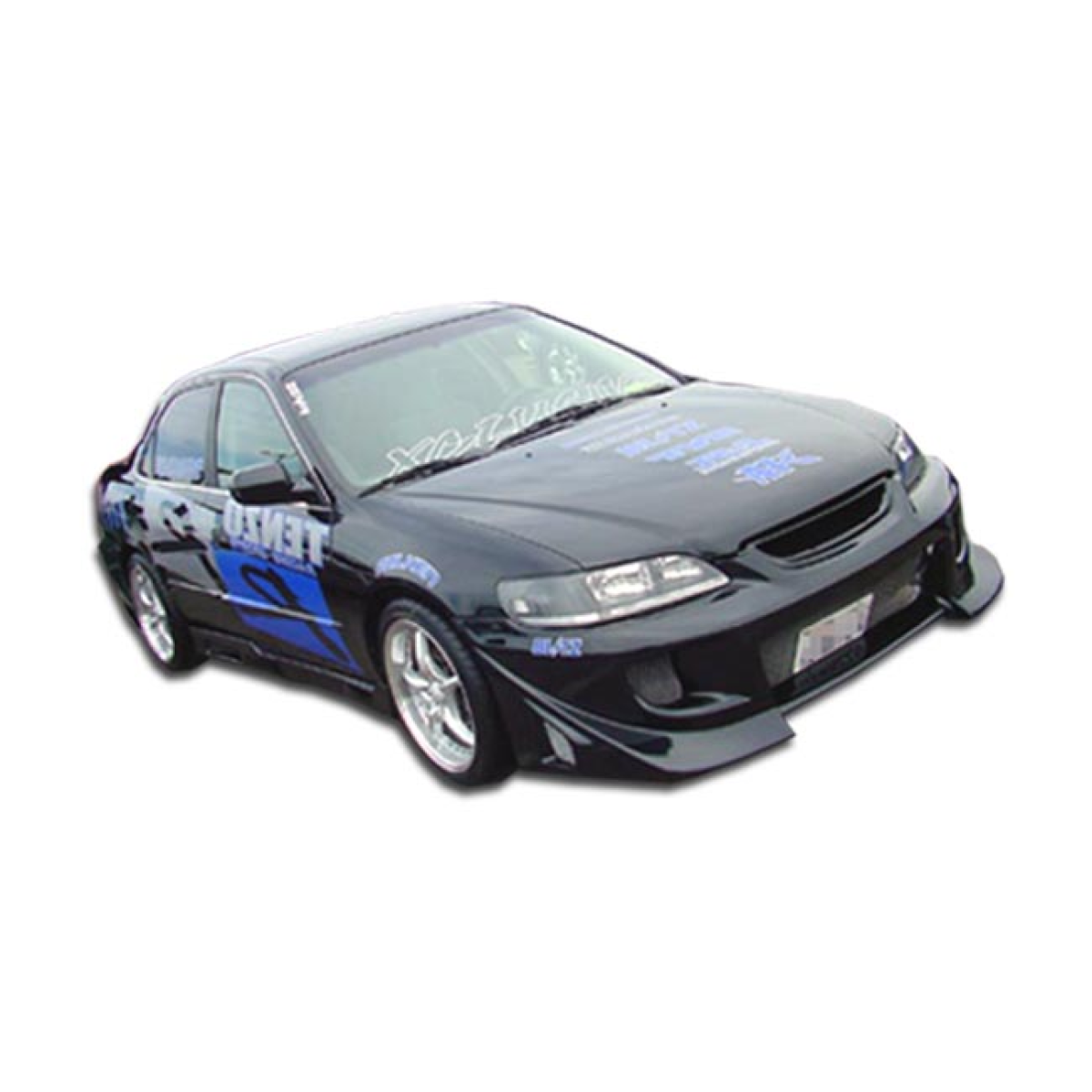 Modify your Honda Accord 1998 with our Exterior/Front Bumpers or Lips - The image shows a car from a slight front angle