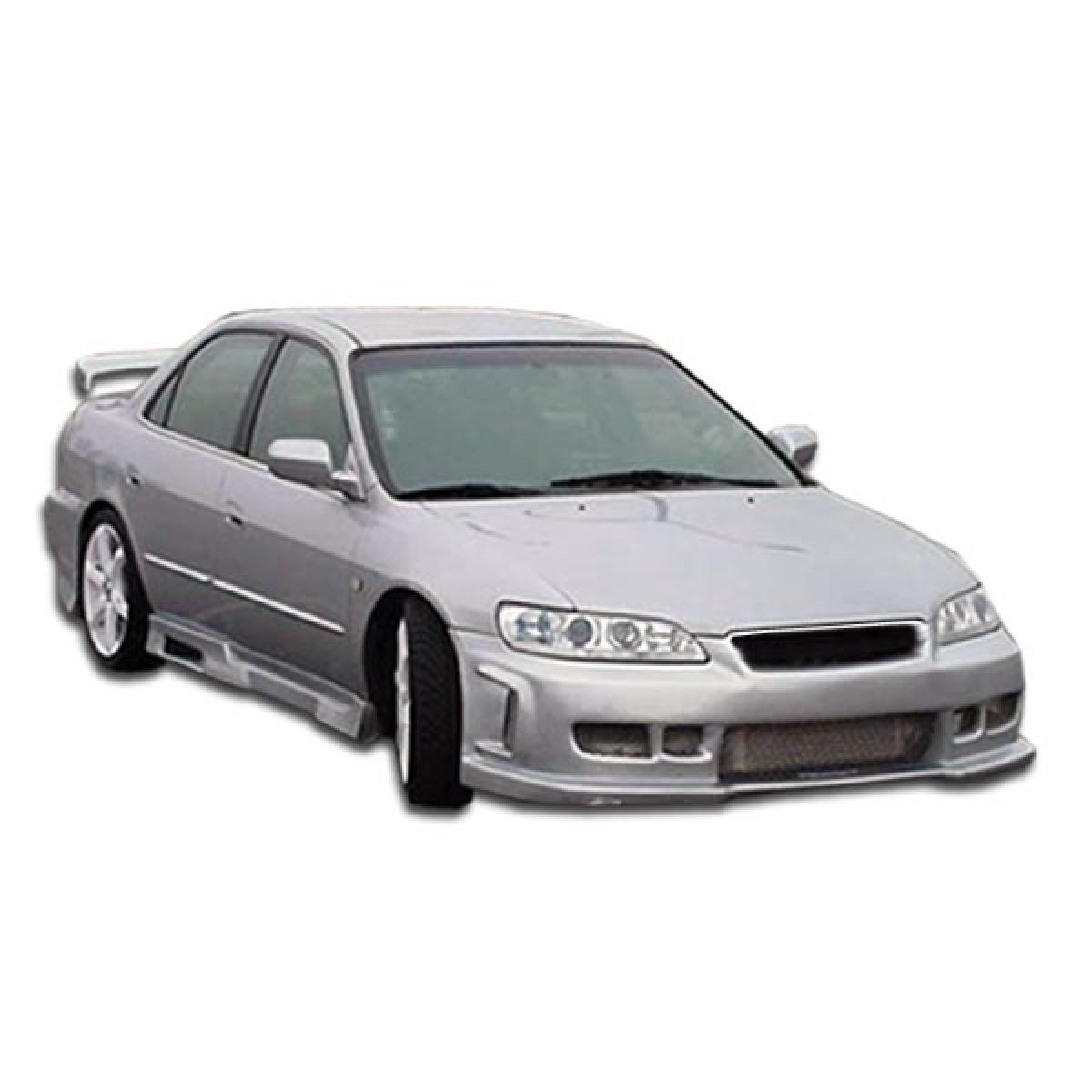 Modify your Honda Accord 1998 with our Exterior/Front Bumpers or Lips - Front angle view of car part showing design