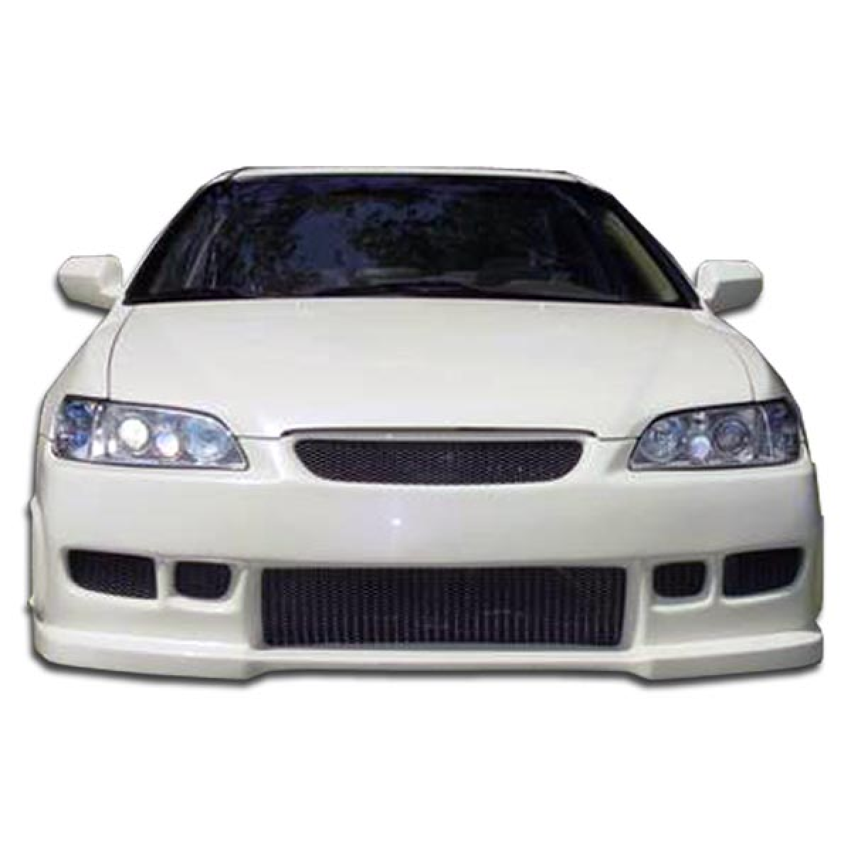 Modify your Honda Accord 1998 with our Exterior/Front Bumpers or Lips - Front view looking straight at car