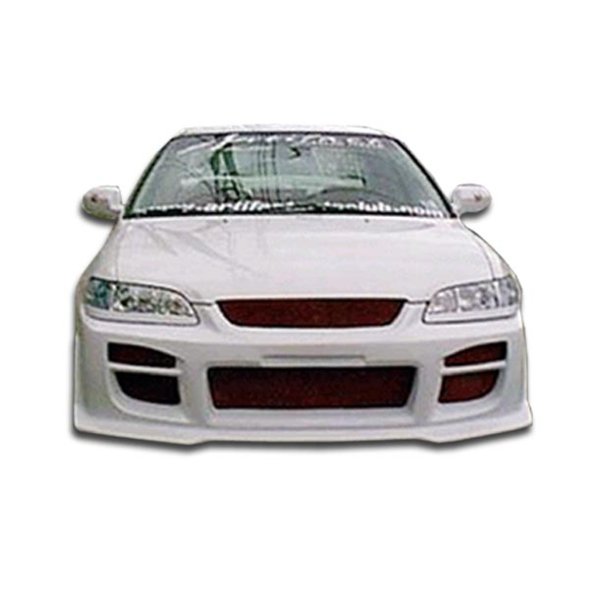 Modify your Honda Accord 1998 with our Exterior/Front Bumpers or Lips - Front view of vehicle part at eye level