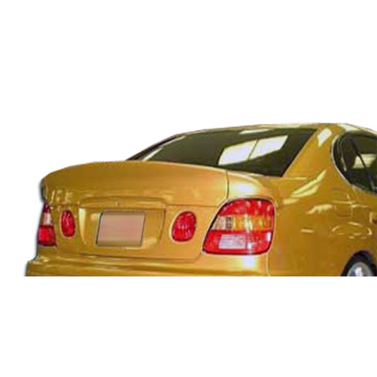 Modify your Lexus GS300 1998 with our Exterior/Wings - Rear angle view of the trunk lid spoiler