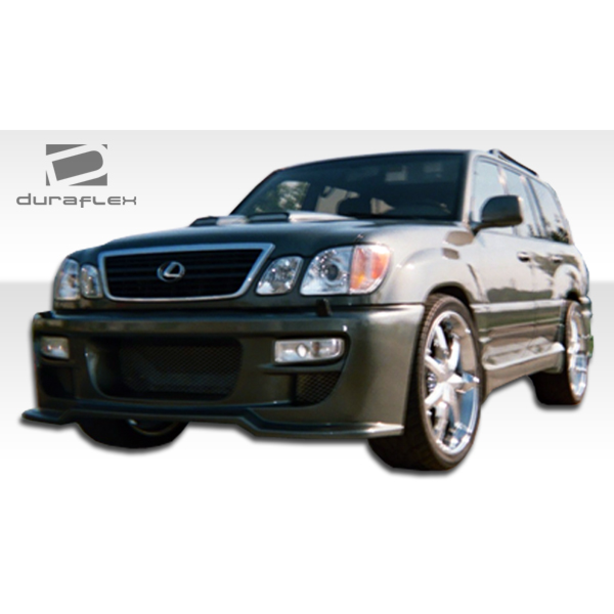 Modify your Lexus LX470 1998 with our Exterior/Front Bumpers or Lips - Front angle view of a Lexus LX470 SUV