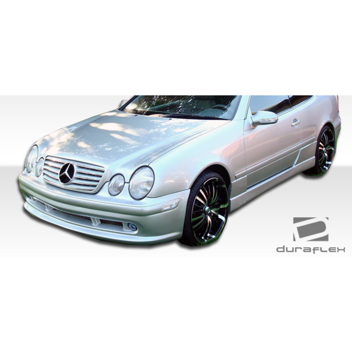 Modify your Mercedes-Benz CLK-Class 1998 with our Exterior/Front Bumpers or Lips - Front angle showcasing bumper design details