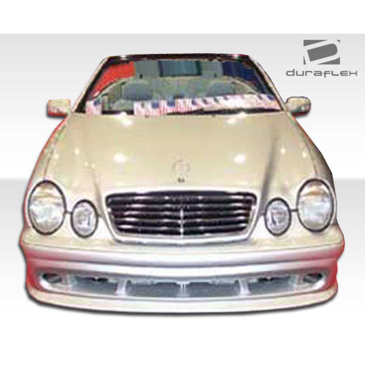 Modify your Mercedes-Benz CLK-Class 1998 with our Exterior/Front Bumpers or Lips - Front view of the vehicle from straight on