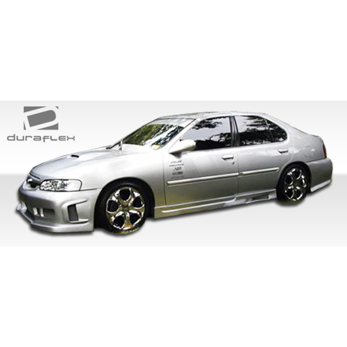 Modify your Nissan Altima 1998 with our Exterior/Complete Body Kits - Side angle of the vehicle with front view focus