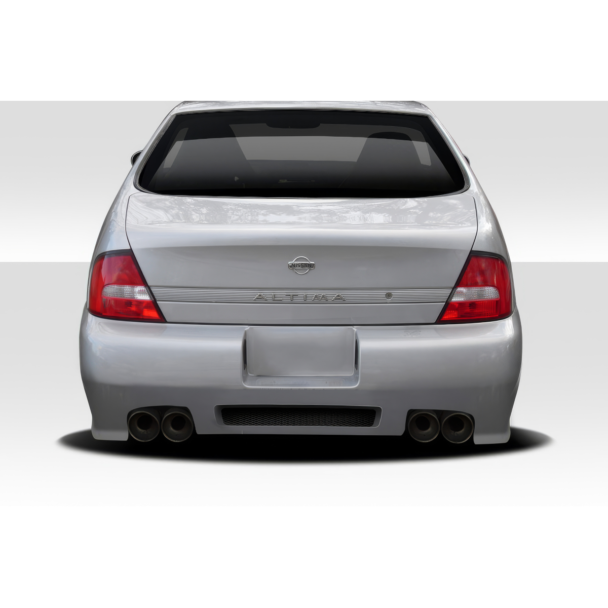 Modify your Nissan Altima 1998 with our Exterior/Rear Bumpers or Lips - Rear view angle of the vehicle