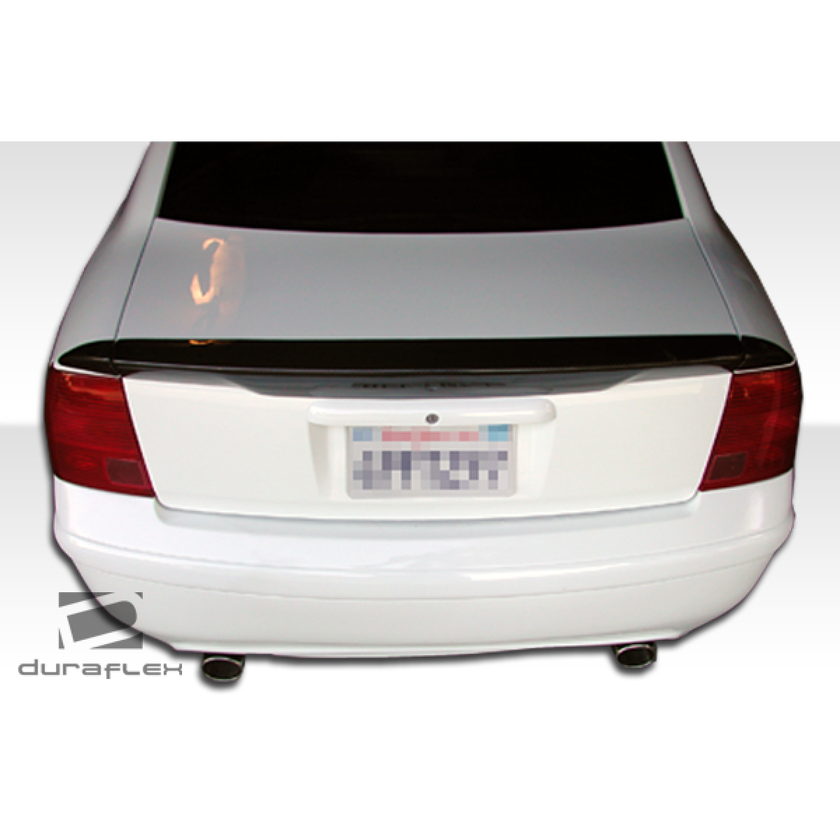 Modify your Volkswagen Passat 1998 with our Exterior/Rear Bumpers - Rear view angle of the vehicle part