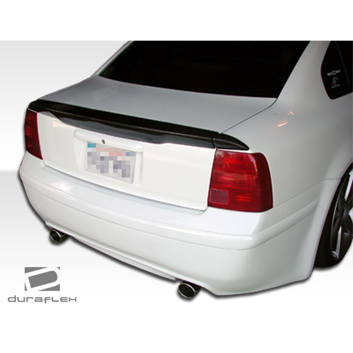 Modify your Volkswagen Passat 1998 with our Exterior/Rear Bumpers - Rear view angle showcasing bumper design