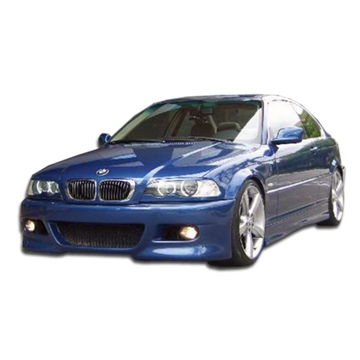 Modify your BMW 3-Series 2000 with our Exterior/Front Bumpers or Lips - Front angle view of the BMW 3-Series E46