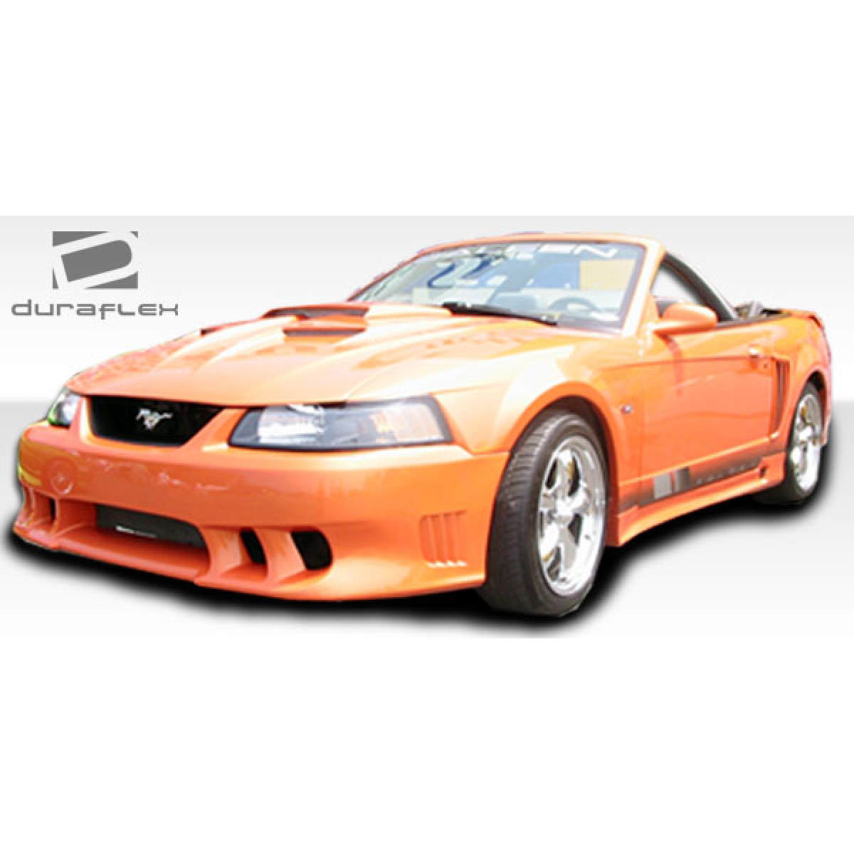 Modify your Ford Mustang 1999 with our Exterior/Front Bumpers or Lips - Front angled view of bumper part for vehicle