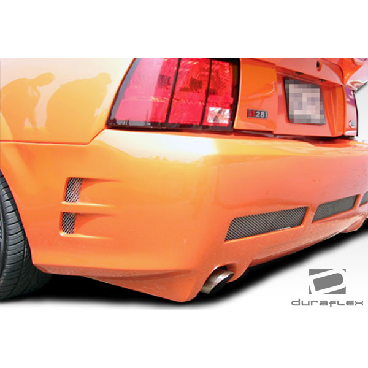 Modify your Ford Mustang 1999 with our Exterior/Rear Bumpers or Lips - The image shows a rear view at a slight angle