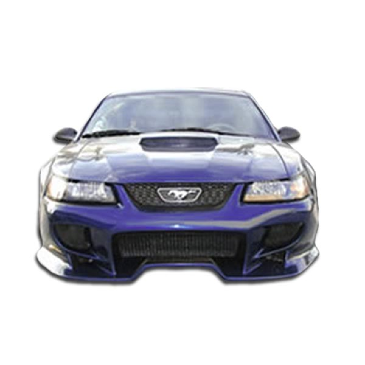 Modify your Ford Mustang 1999 with our Exterior/Front Bumpers or Lips - Front view of the vehicle facing directly at camera