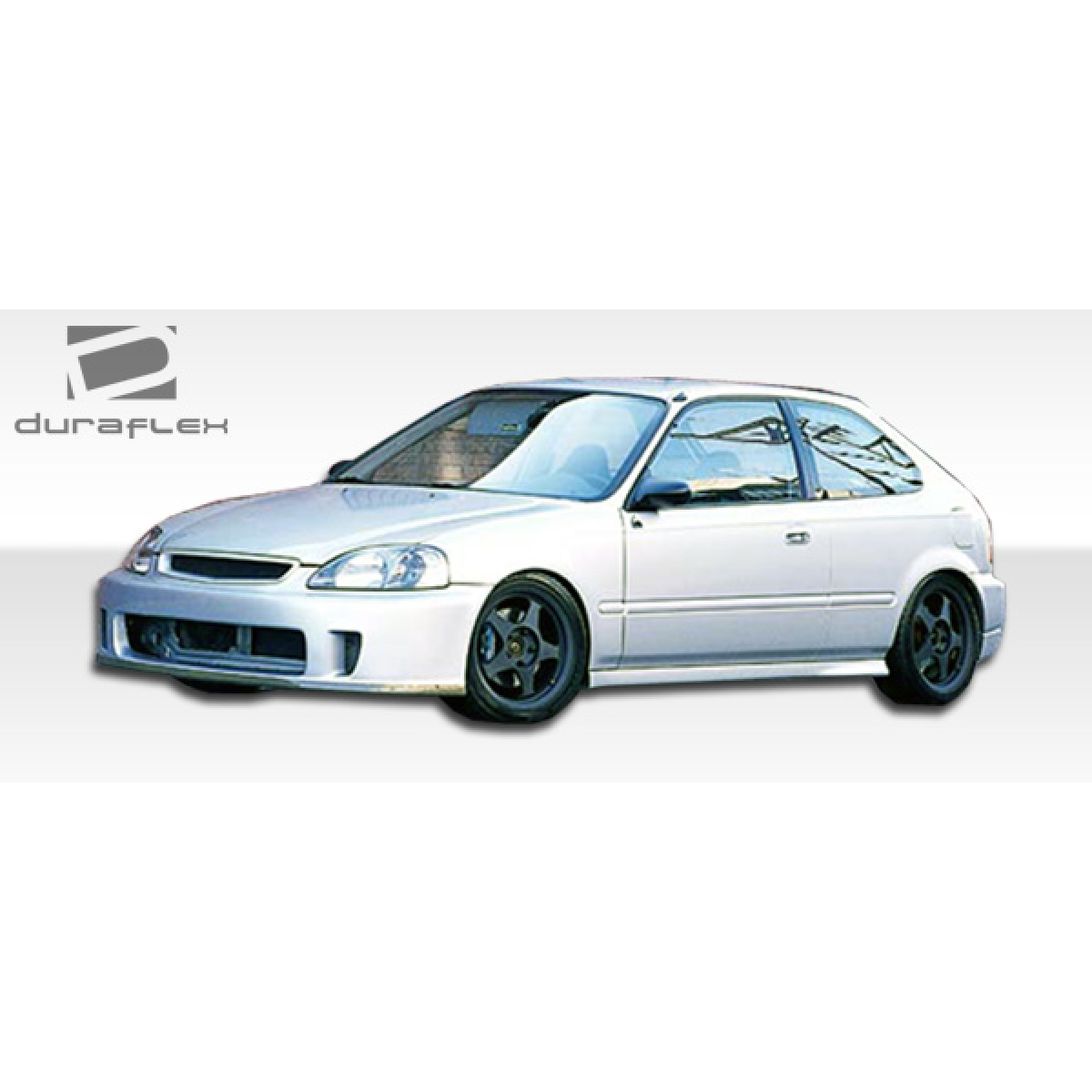 Modify your Honda Civic 1999 with our Exterior/Front Bumpers or Lips - Car is shown at a slight front angle