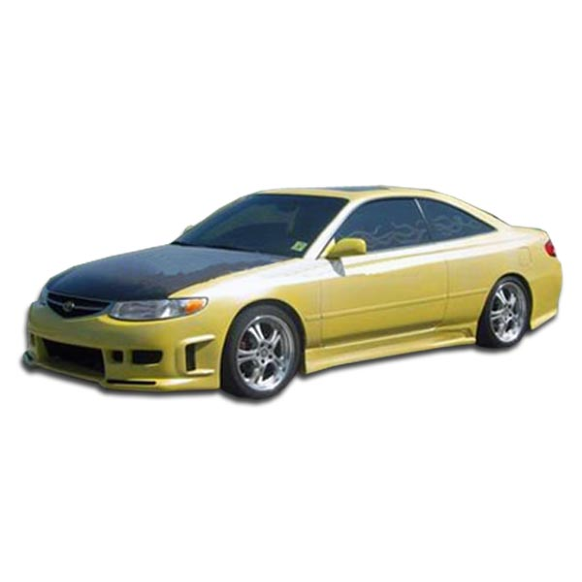 Modify your Toyota Solara 1999 with our Exterior/Side Skirts - Side angle view of the vehicle showing side skirts