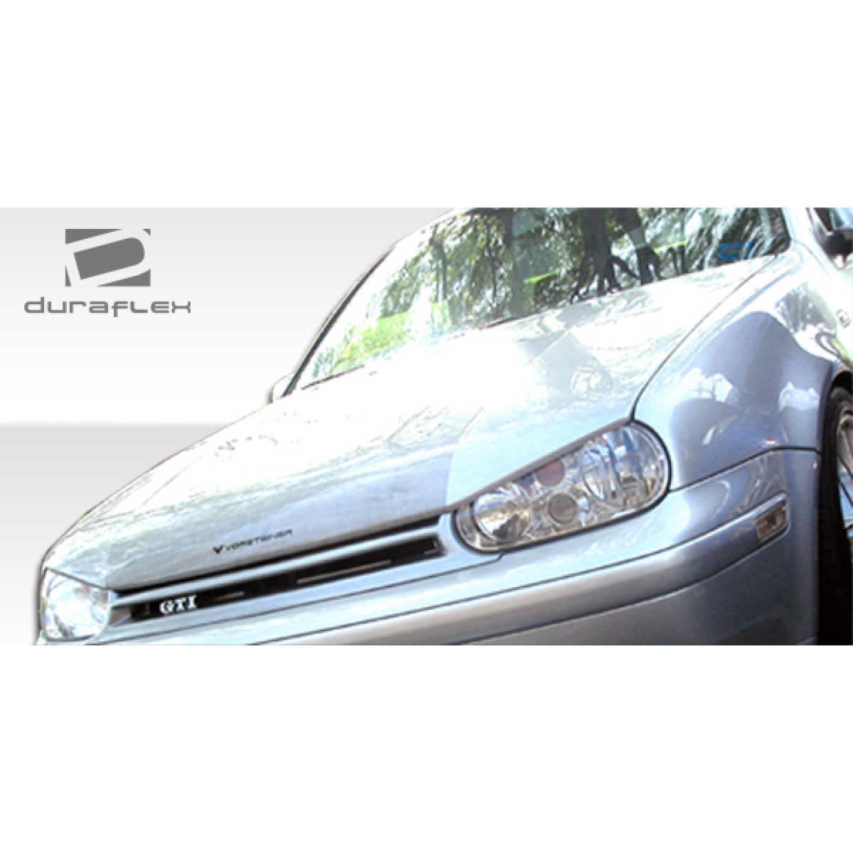 Modify your Volkswagen Golf 1999 with our Exterior/Hoods - Front angle view of hood part