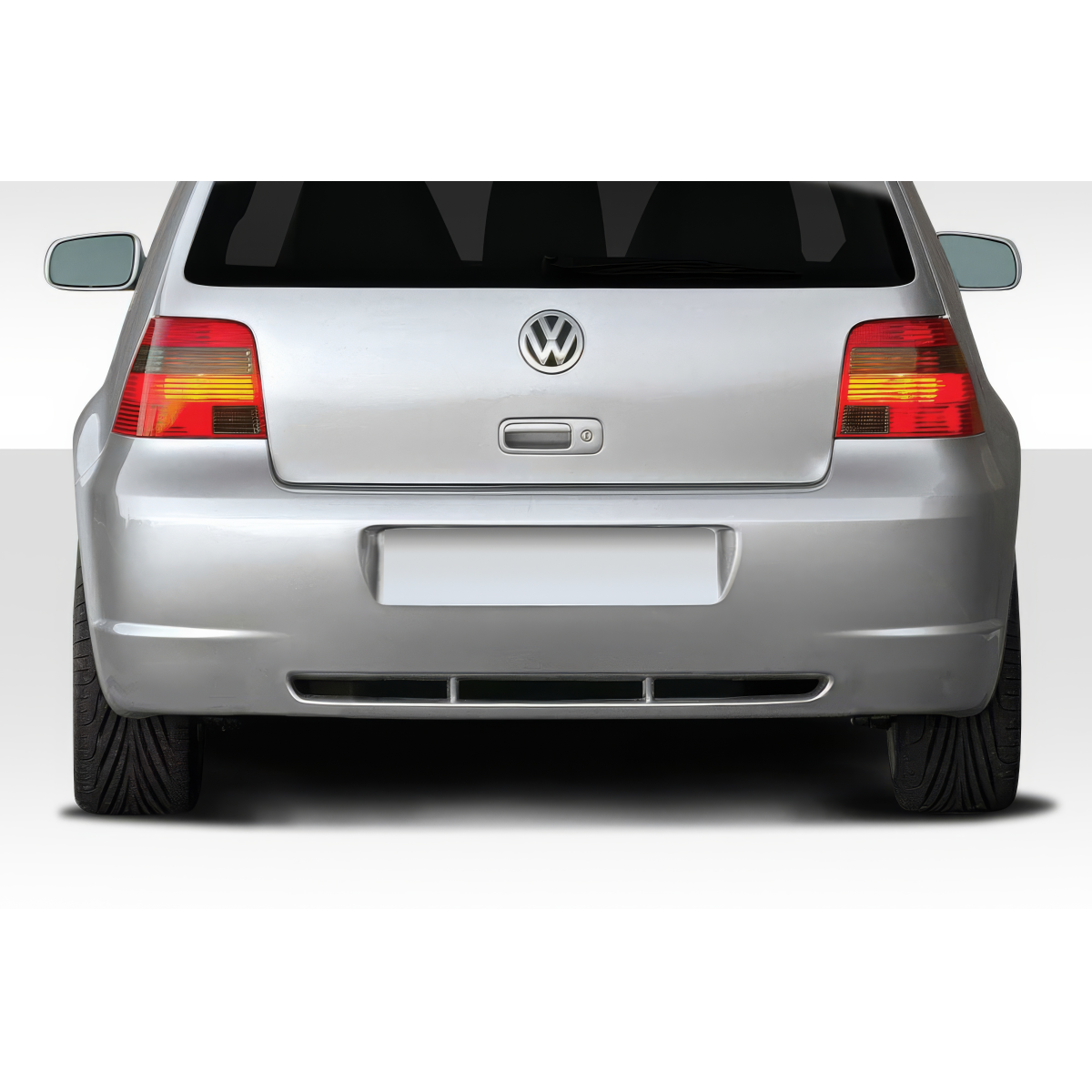 Modify your Volkswagen Golf 1999 with our Exterior/Rear Bumpers or Lips - Rear view of Volkswagen Golf at eye level