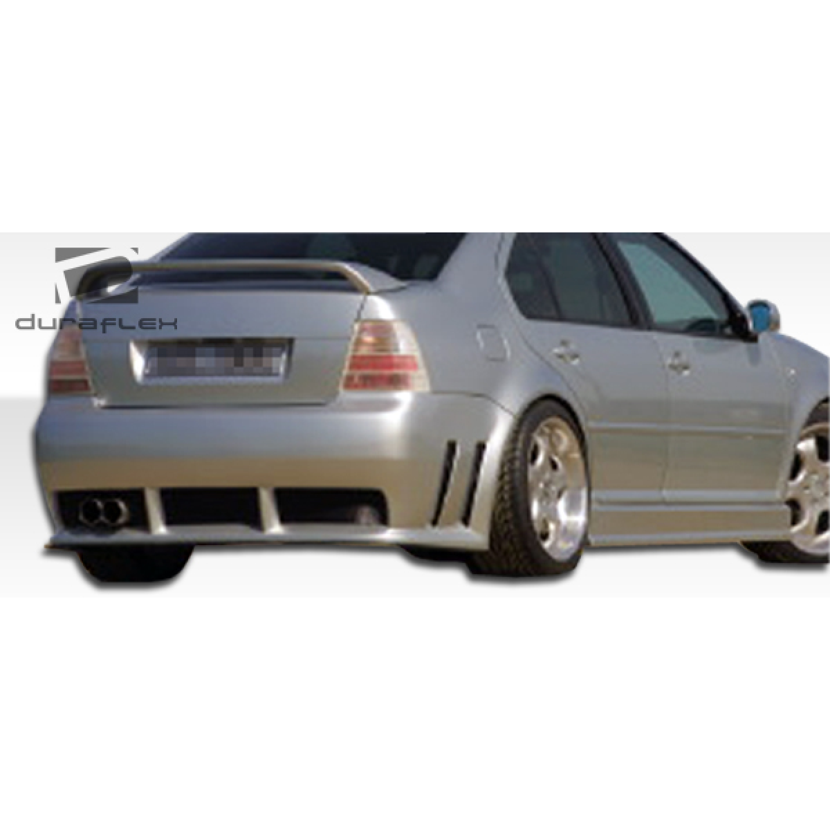 Modify your Volkswagen Jetta 1999 with our Exterior/Complete Body Kits - Rear angle view of vehicle showcasing side skirts