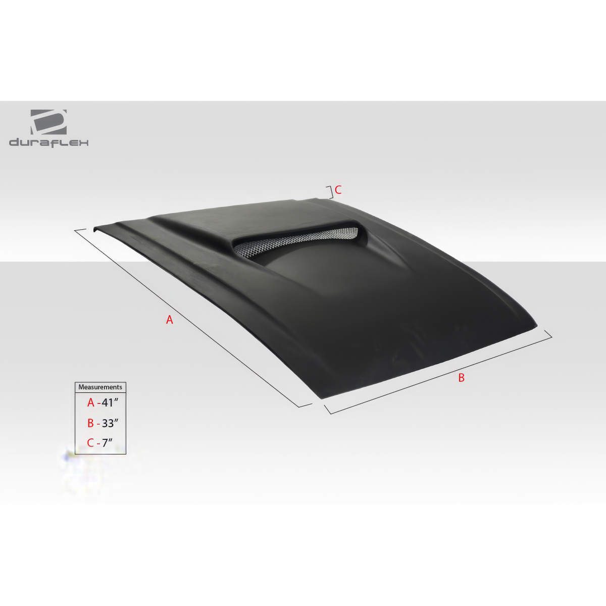 Modify your Universal with our Exterior/Hoods - The hood scoop is seen from a top down view