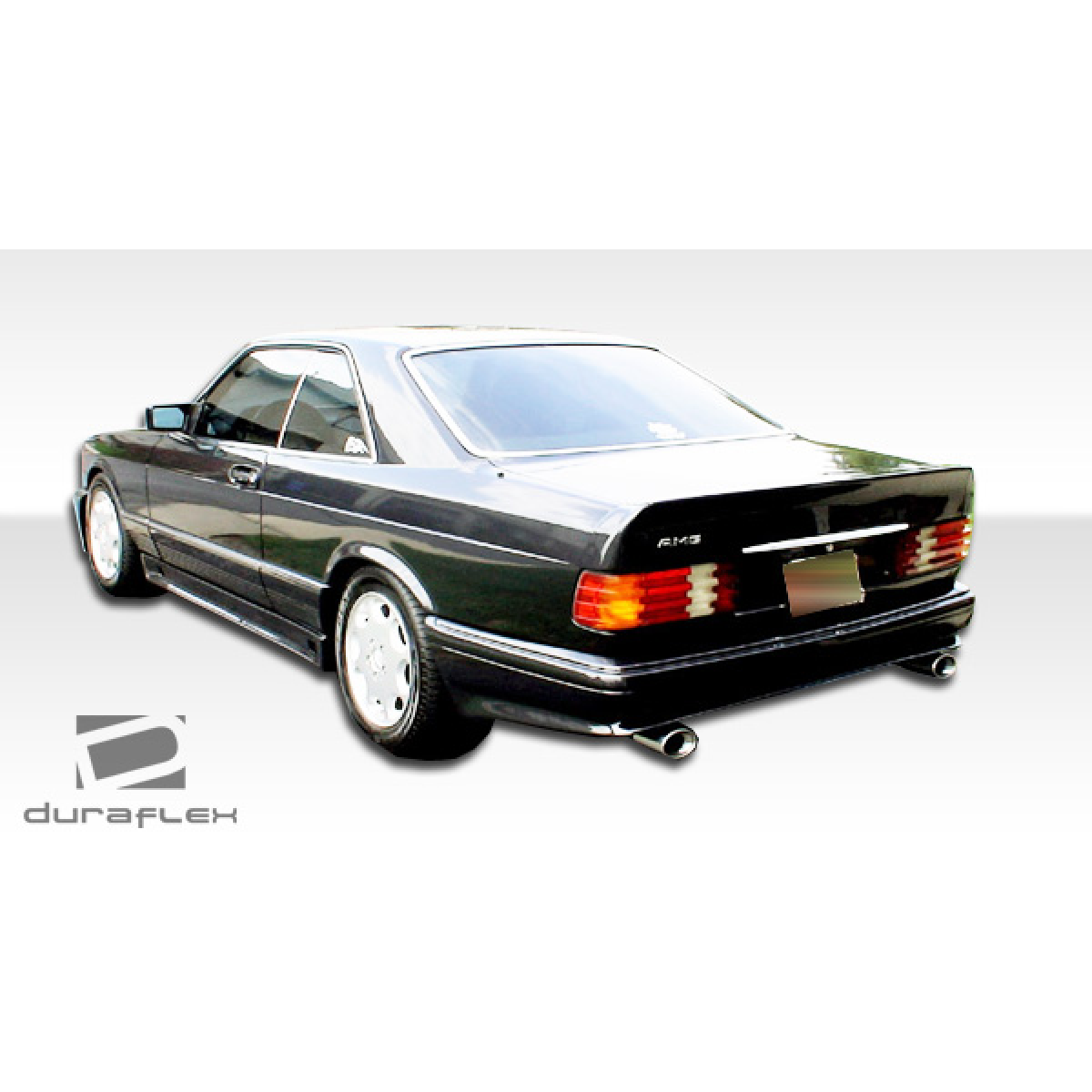 Modify your Mercedes-Benz S-Class 1981 with our Exterior/Complete Body Kits - The image shows a rear three-quarter angle view