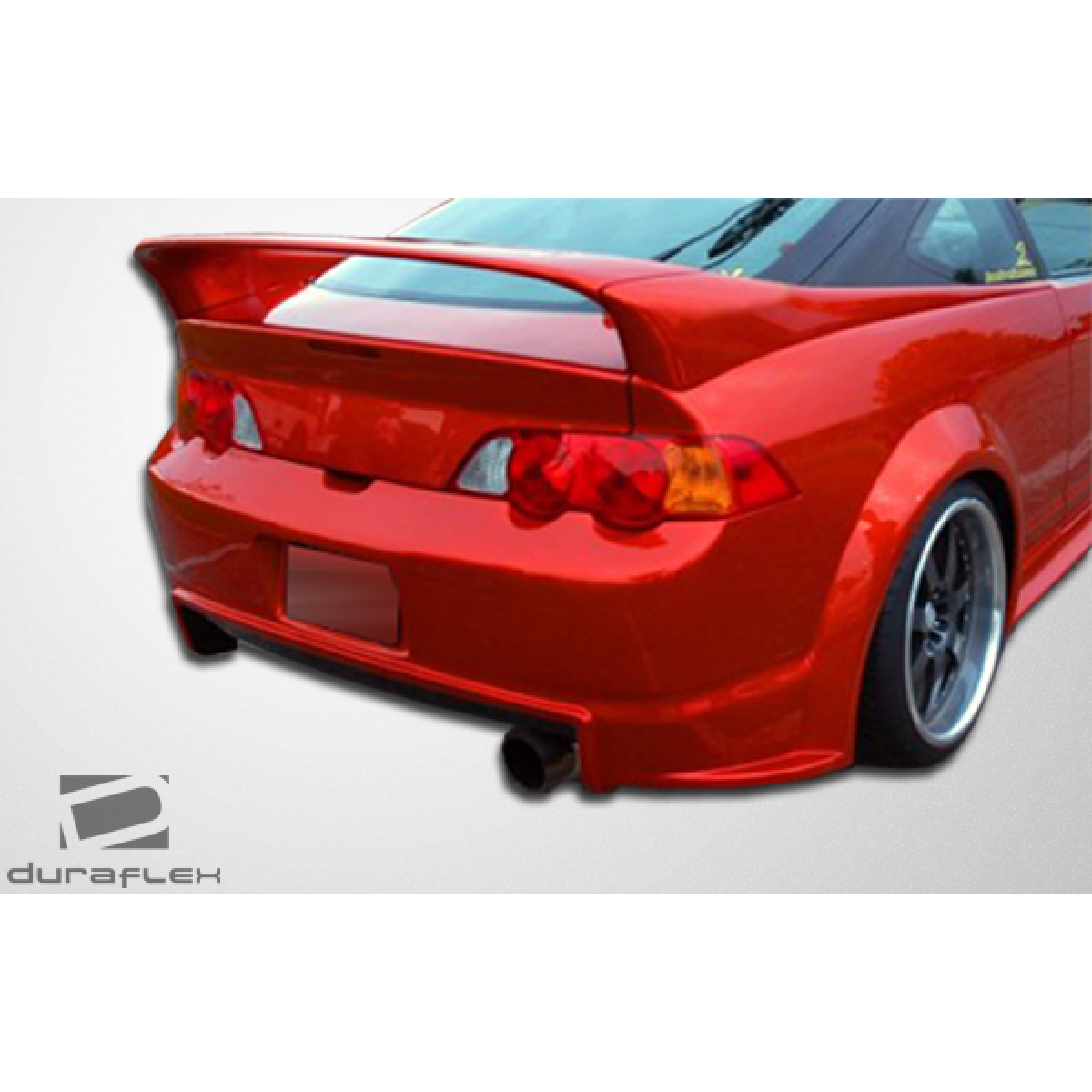 Modify your Acura RSX 2002 with our Exterior/Fenders - Rear angle showing the fender flare design