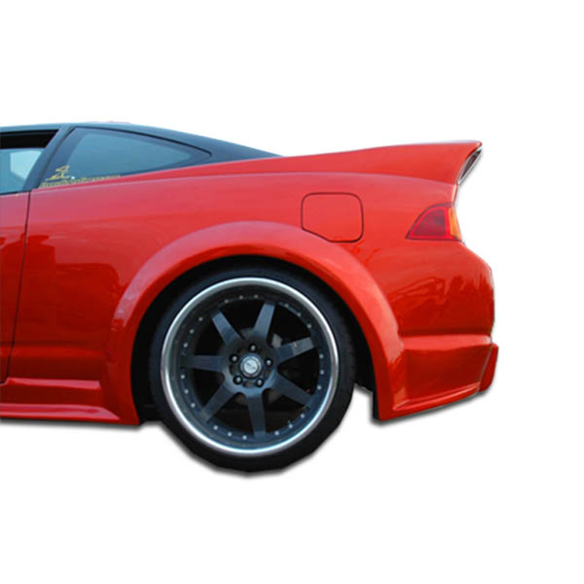 Modify your Acura RSX 2002 with our Exterior/Fenders - Side view of Acura RSX fender flare at a slight angle