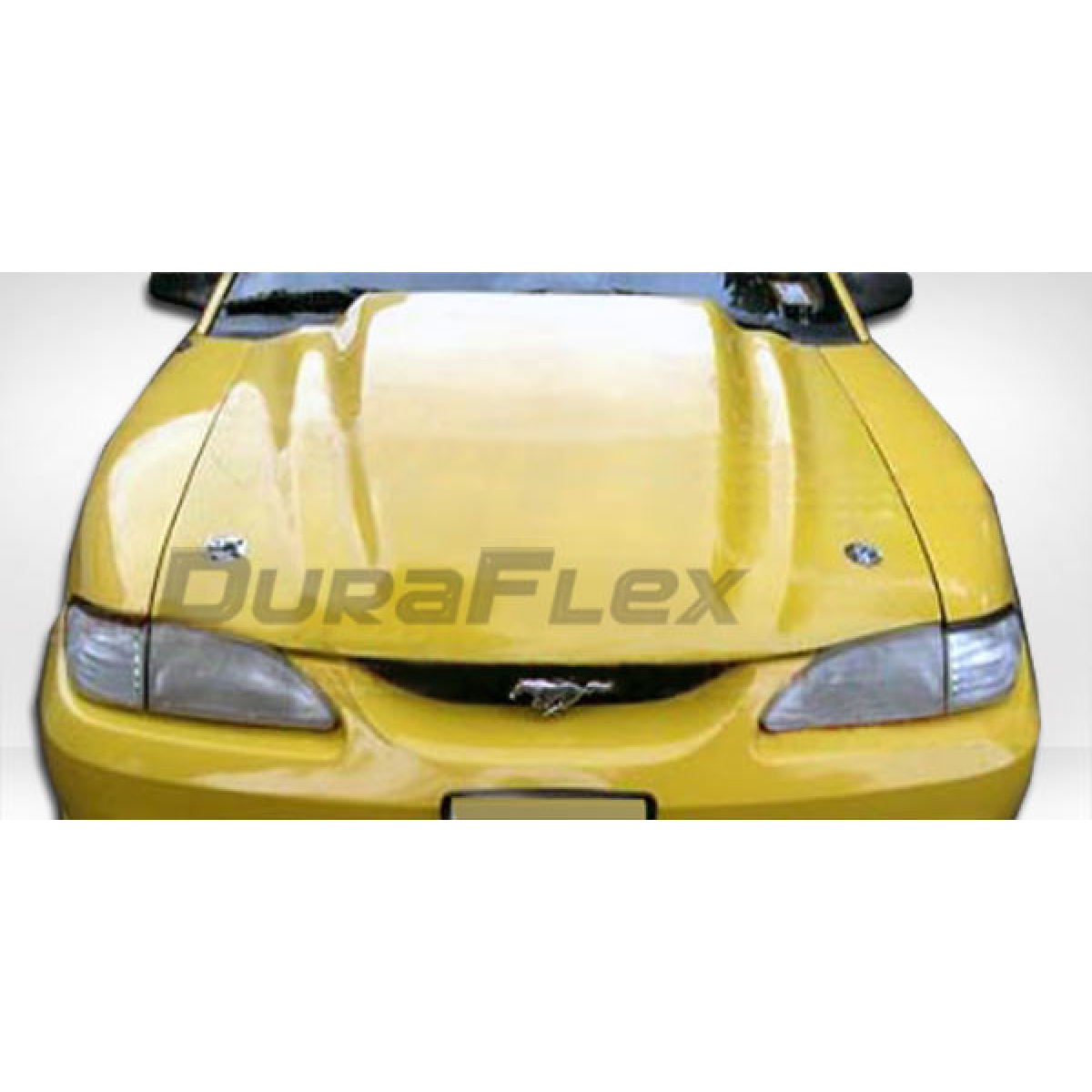 Modify your Ford Mustang 1994 with our Exterior/Hoods - Angle view of the hood from the front