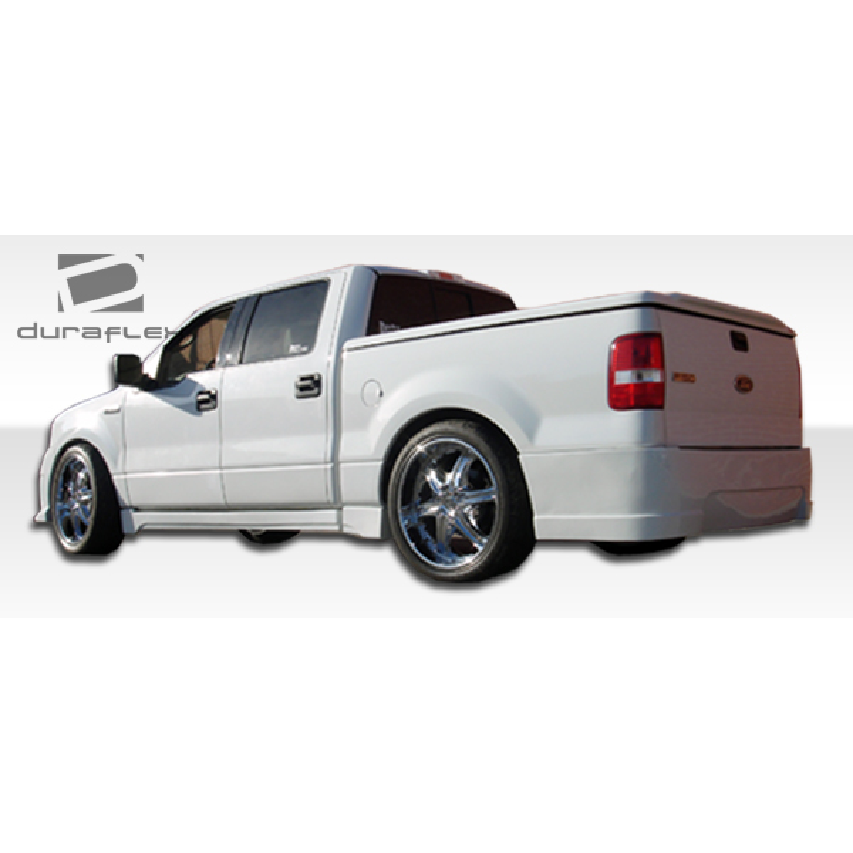 Modify your Ford F-150 2004 with our Exterior/Side Skirts - Side angle view of the Ford F-150 2004-2008