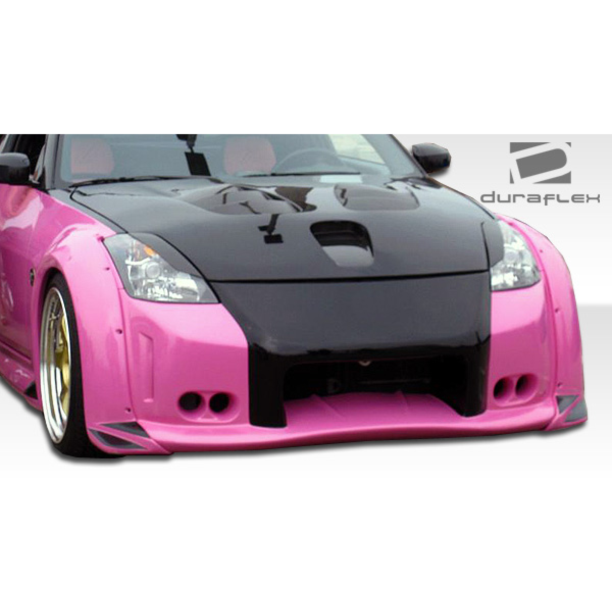 Modify your Nissan 350Z 2003 with our Exterior/Complete Body Kits - Front view of the vehicle at a slight angle