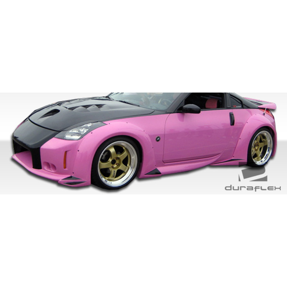 Modify your Nissan 350Z 2003 with our Exterior/Complete Body Kits - Side view showcasing a modified car body kit