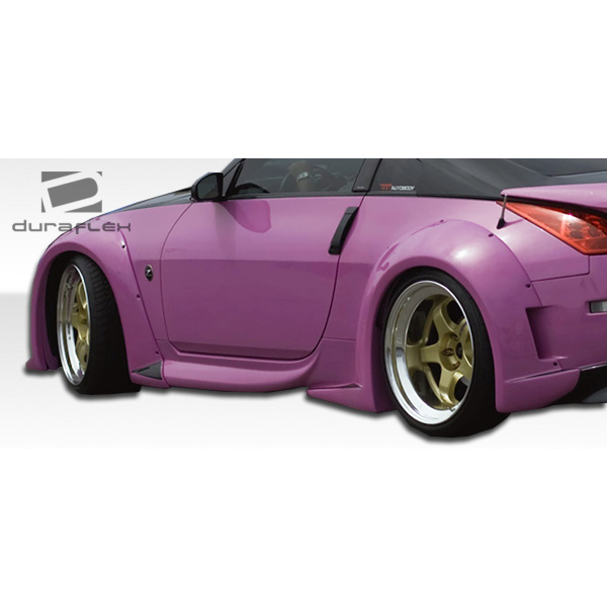 Modify your Nissan 350Z 2003 with our Exterior/Complete Body Kits - Rear side angle view of Nissan 350Z part