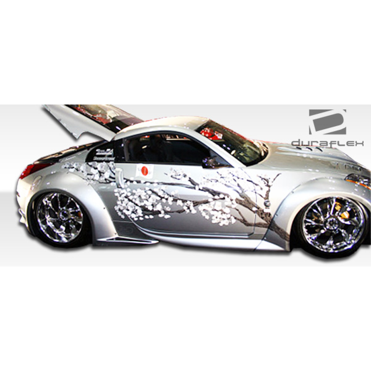 Modify your Nissan 350Z 2003 with our Exterior/Complete Body Kits - Side view angle of the modified Nissan 350Z