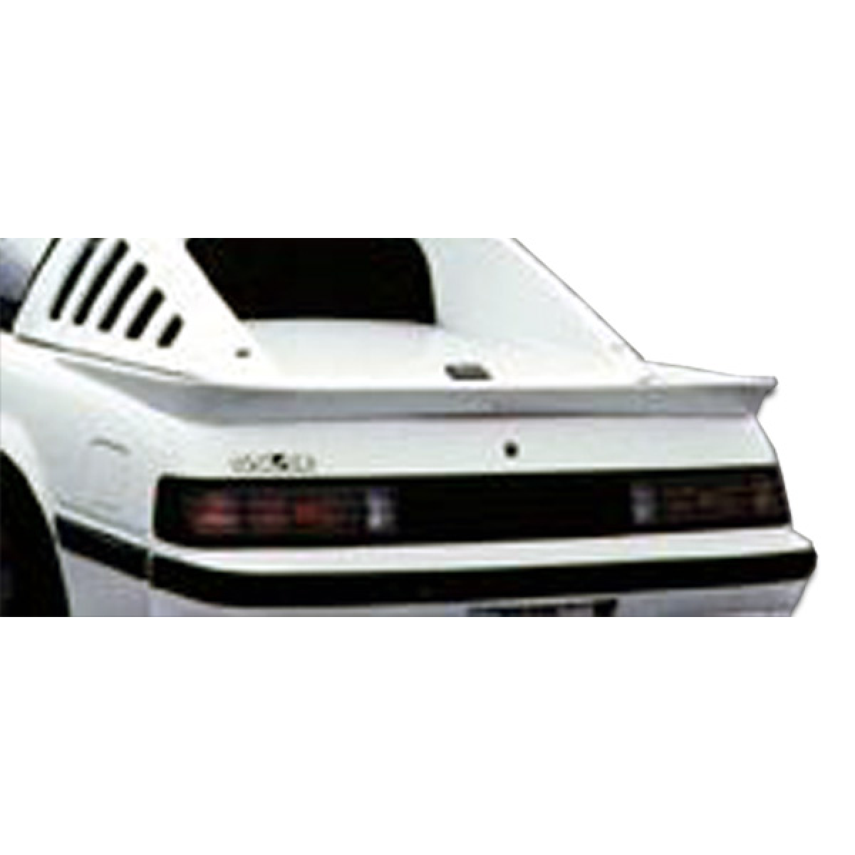 Modify your Mazda RX-7 1979 with our Exterior/Wings - Rear view angle showcasing the spoiler design