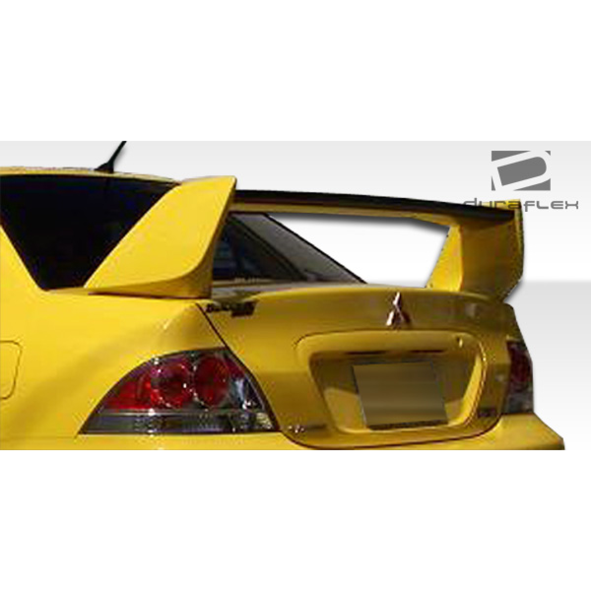 Modify your Mitsubishi Evolution 2002 with our Exterior/Wings - Image shows rear wing at a slight upward angle