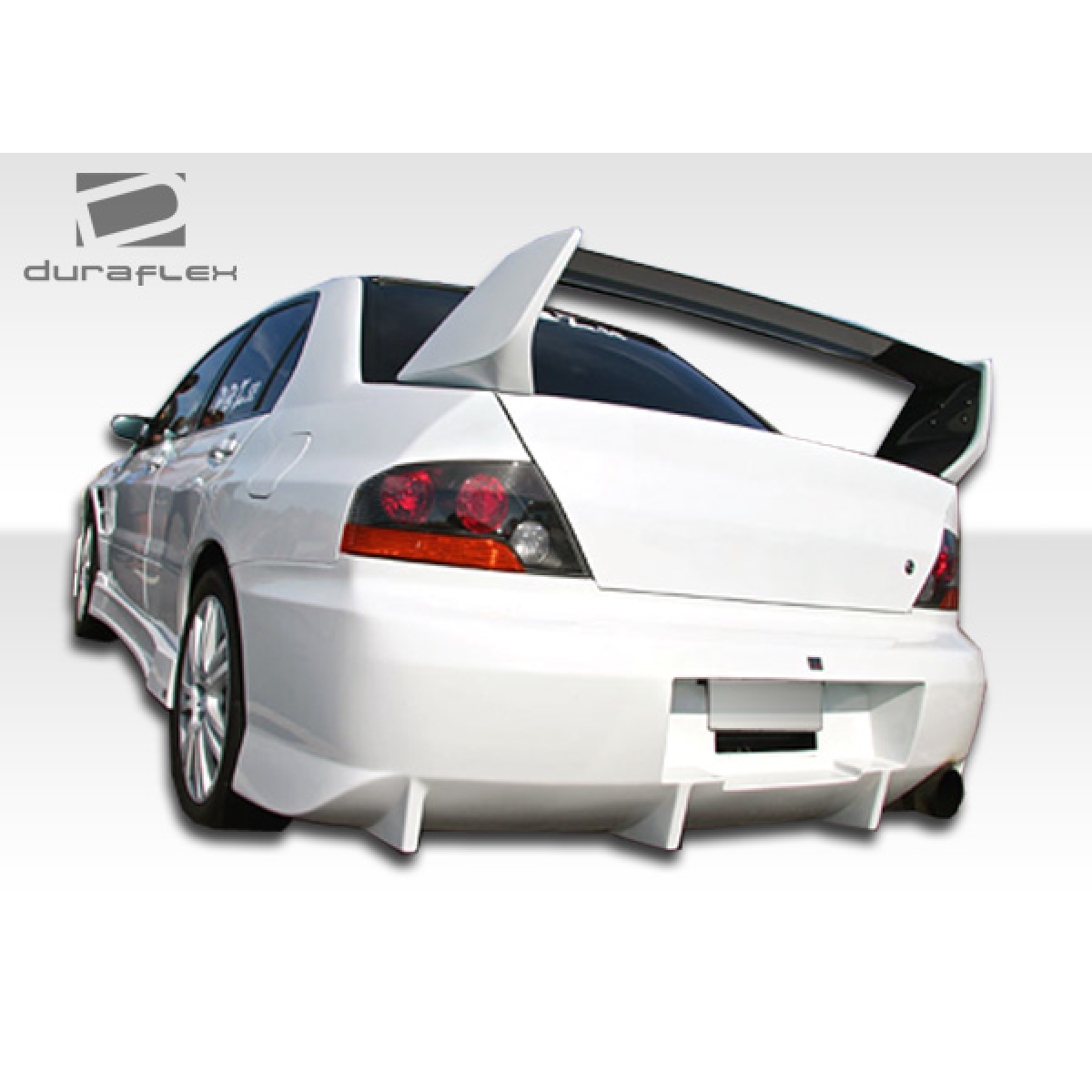 Modify your Mitsubishi Evolution 2002 with our Exterior/Wings - Rear angle perspective of the vehicle