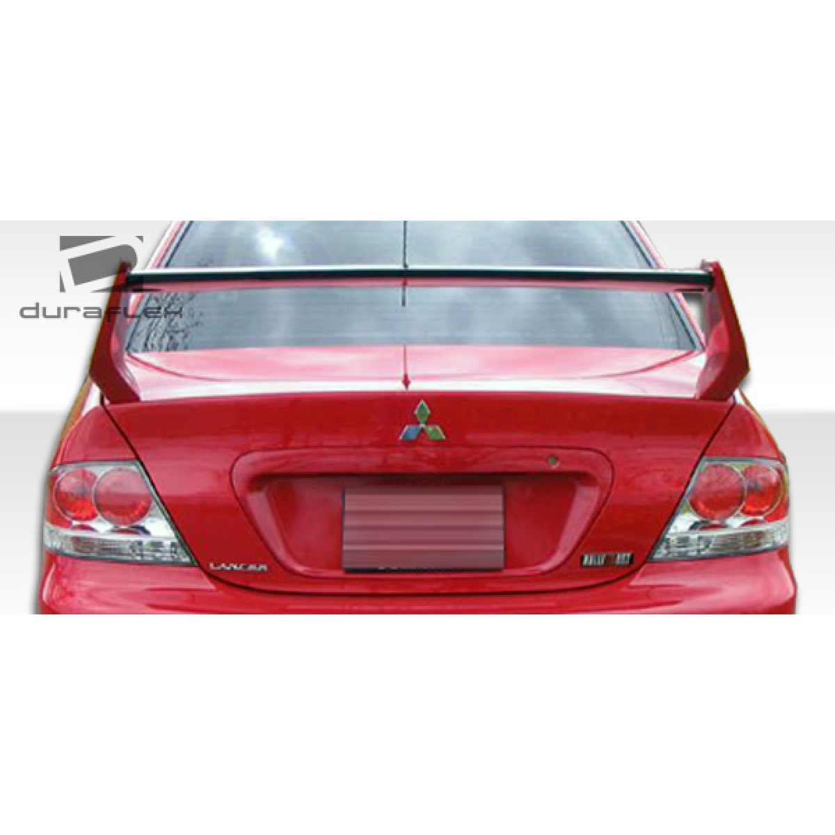 Modify your Mitsubishi Evolution 2002 with our Exterior/Wings - Viewed from the rear at a slight angle