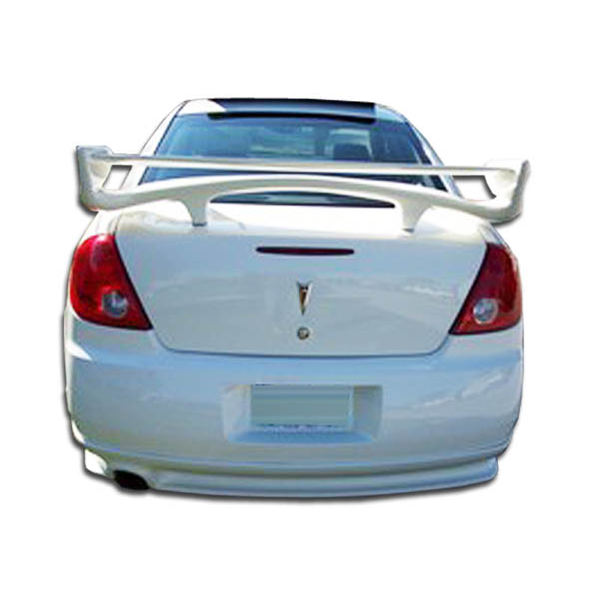 Modify your Pontiac G6 2005 with our Exterior/Complete Body Kits - Rear view showing bumper and spoiler at eye level