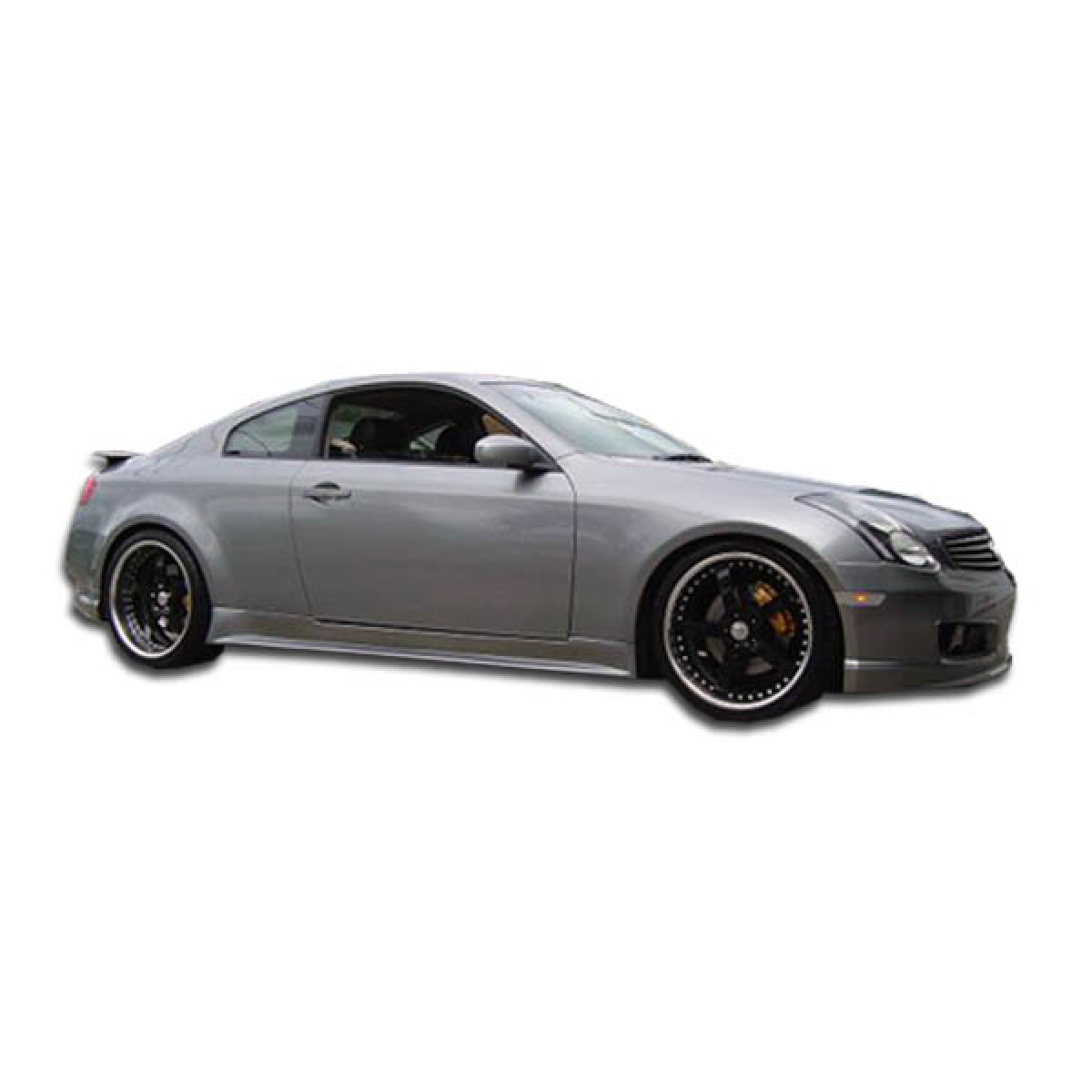 Modify your Infiniti G35 2003 with our Exterior/Side Skirts - Side view angle showing vehicle profile and design