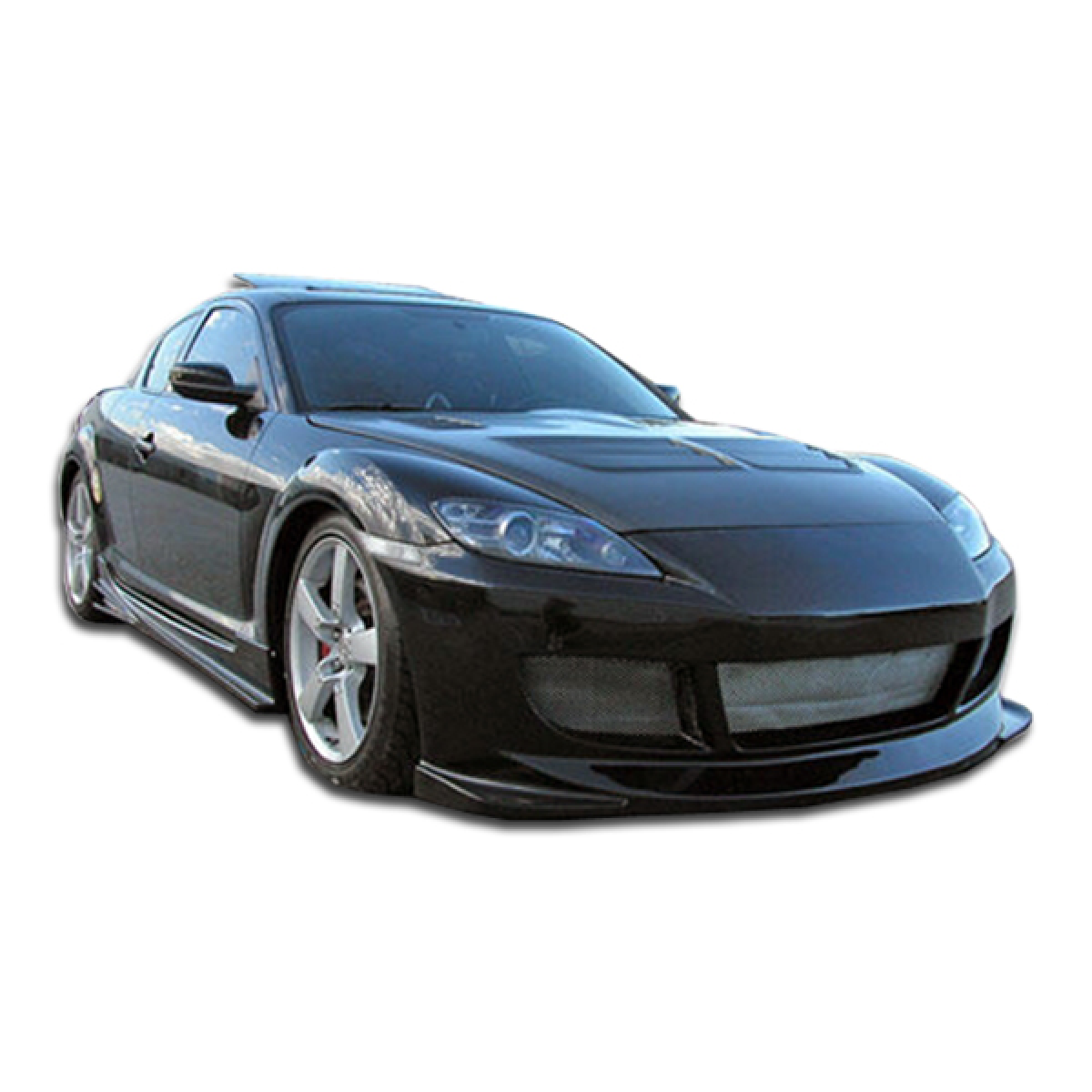 Modify your Mazda RX-8 2004 with our Exterior/Complete Body Kits - Front angle view of the vehicle