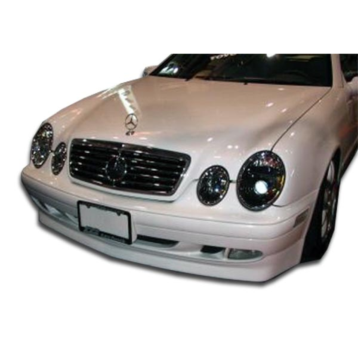 Modify your Mercedes-Benz CLK-Class 1998 with our Exterior/Front Lips - Front view angle of the vehicle part