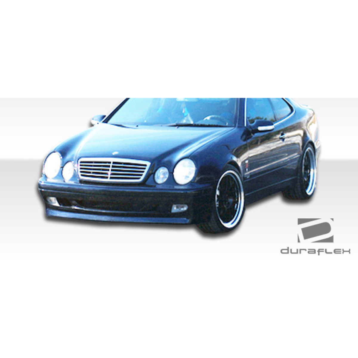 Modify your Mercedes-Benz CLK-Class 1998 with our Exterior/Front Lips - Front view of vehicle showing front bumper part