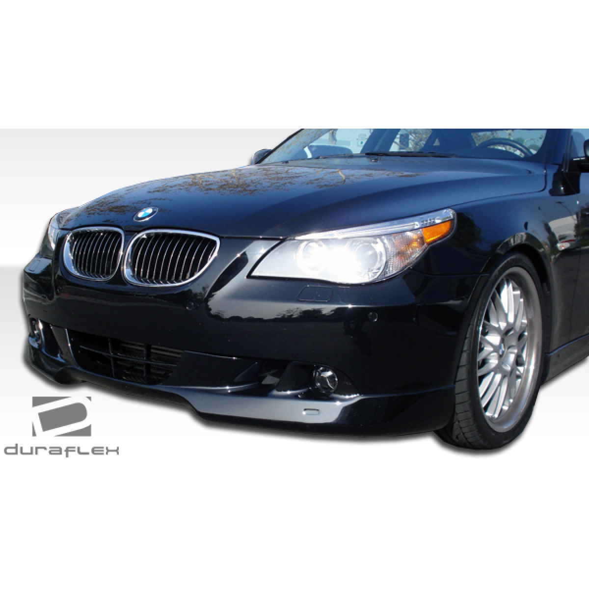 Modify your BMW 5-Series 2004 with our Exterior/Front Bumpers or Lips - Front angle view of front lip under spoiler part