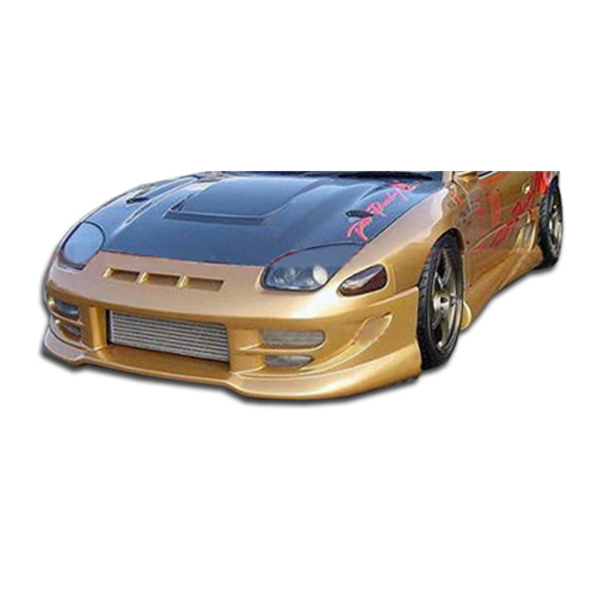 Modify your Mitsubishi 3000GT 1994 with our Exterior/Complete Body Kits - Front angle view of vehicle showing bumper design